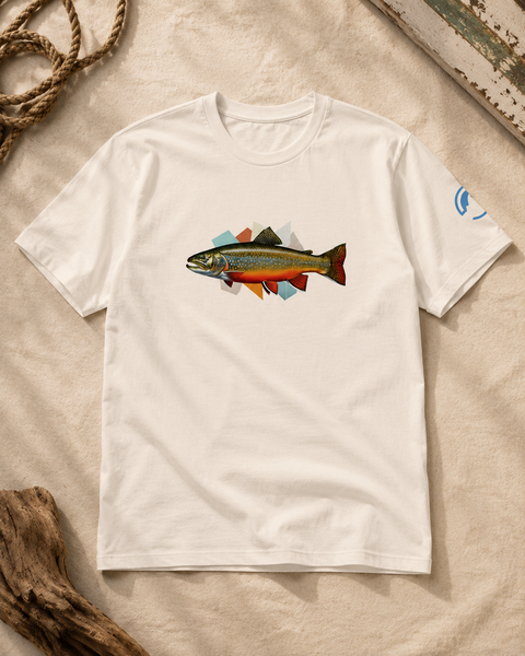 GEO Brook Trout Fly Fishing T-Shirt – Geometric Brookie Tee