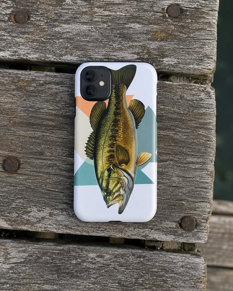 Bass Fishing iPhone Case – Largemouth Fish Art Case