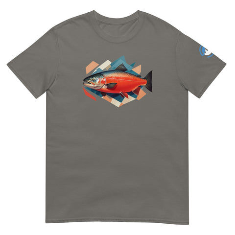 GEO Salmon Short-Sleeve Fishing T-Shirt
