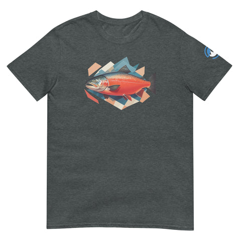 GEO Salmon Short-Sleeve Fishing T-Shirt