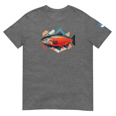 GEO Salmon Short-Sleeve Fishing T-Shirt