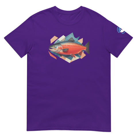 GEO Salmon Short-Sleeve Fishing T-Shirt