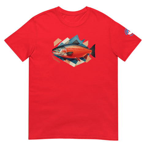 GEO Salmon Short-Sleeve Fishing T-Shirt