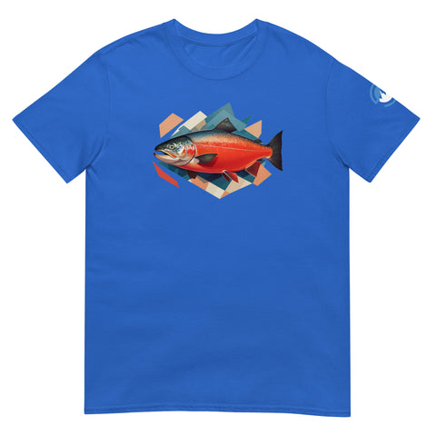 GEO Salmon Short-Sleeve Fishing T-Shirt