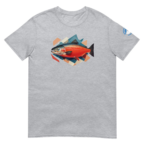 GEO Salmon Short-Sleeve Fishing T-Shirt