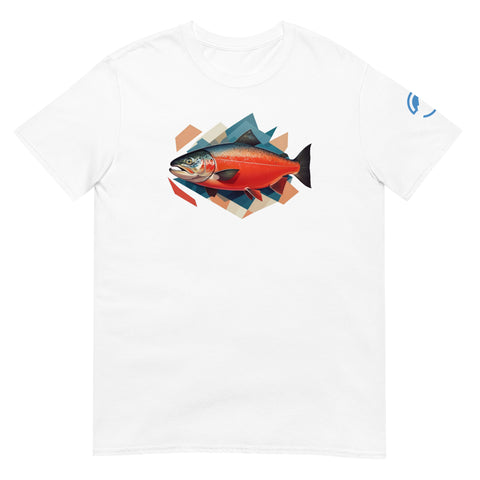 GEO Salmon Short-Sleeve Fishing T-Shirt